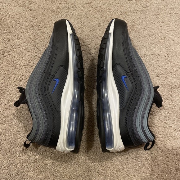 Nike Air Max 97 Black Racer Blue Men's DM9105-001 Running Shoes Size 11 - Picture 3 of 9